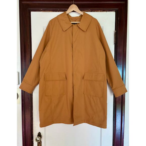 Universal Standard $248 Tan Brown Spring Raincoat Trench Coat NWT- Size 12/14 - Picture 1 of 8